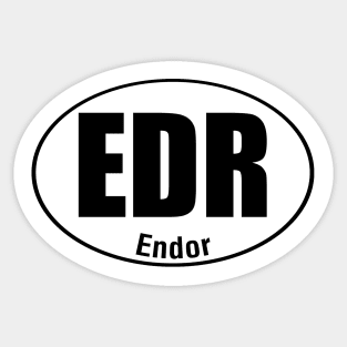 Endor Travel Sticker Sticker